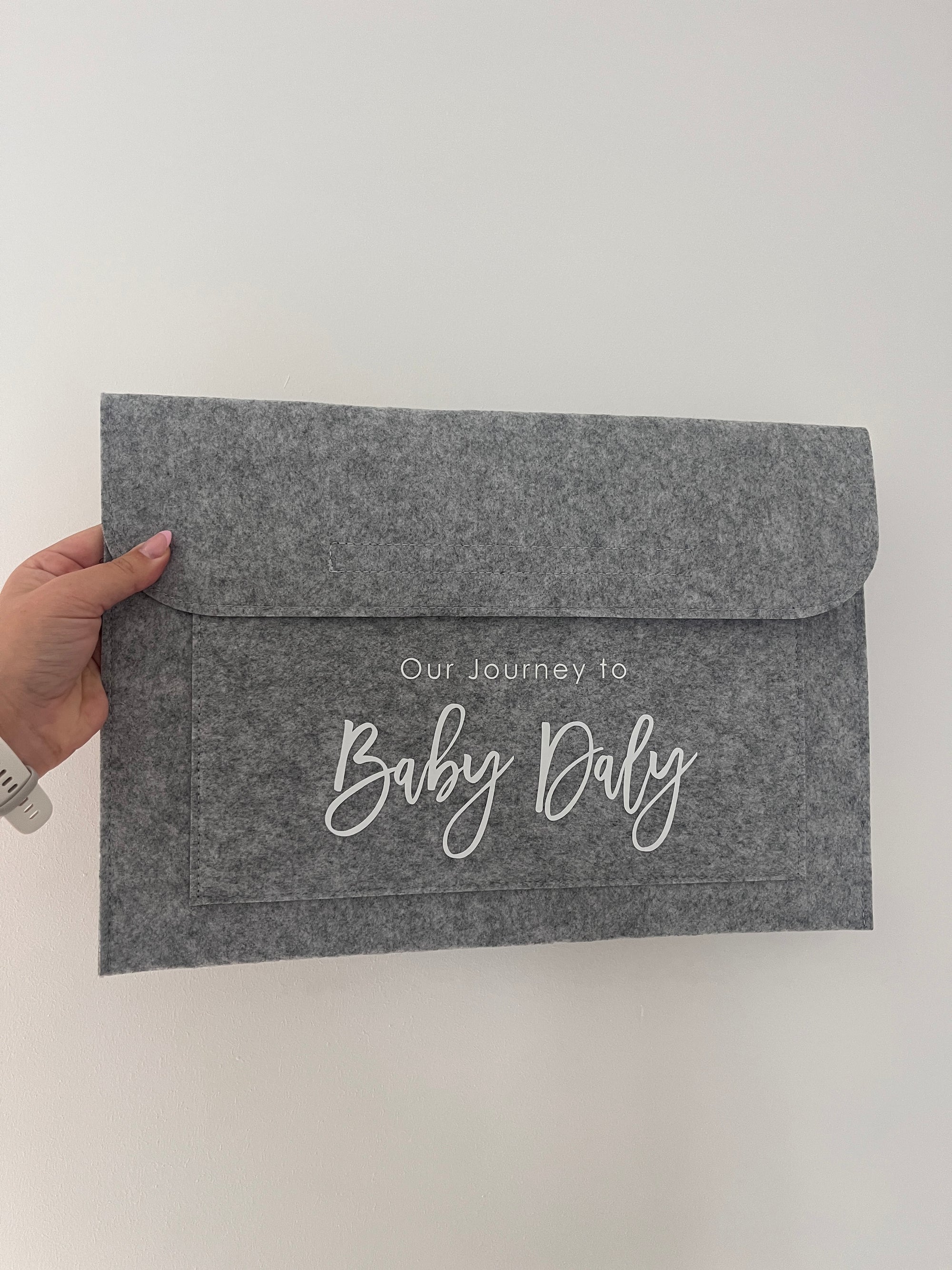 Maternity Notes Folder Our Journey to Baby Surname Pregnancy Organiser Pregnancy keepsake Mum to be Gift baby Hospital Notes carrier