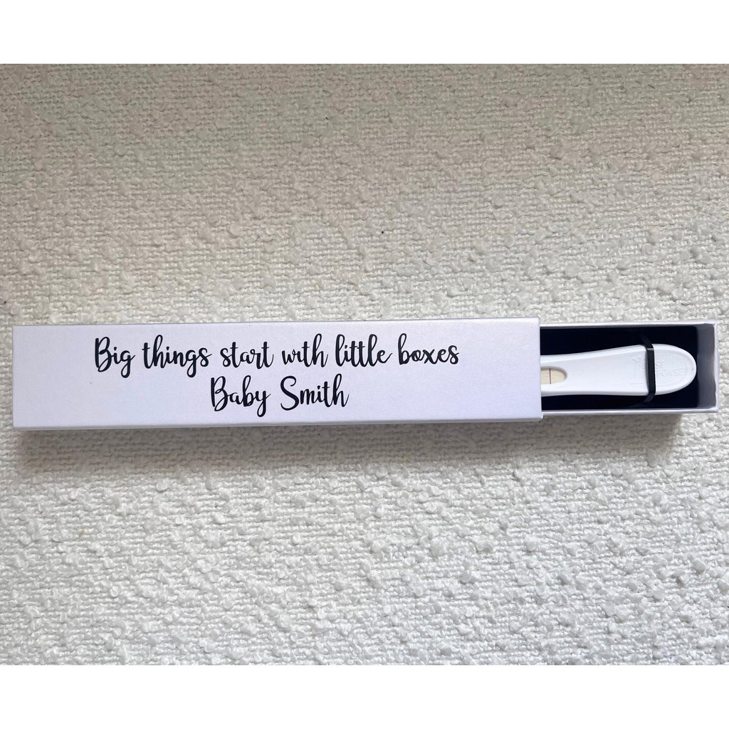 Personalised Pregnancy Test Keepsake Box – Custom Baby Announcement Gift | New Baby Memory Box | Baby Reveal Keepsake