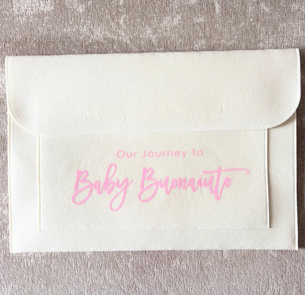 Maternity Notes Folder Our Journey to Baby Surname Pregnancy Organiser Pregnancy keepsake Mum to be Gift baby Hospital Notes carrier