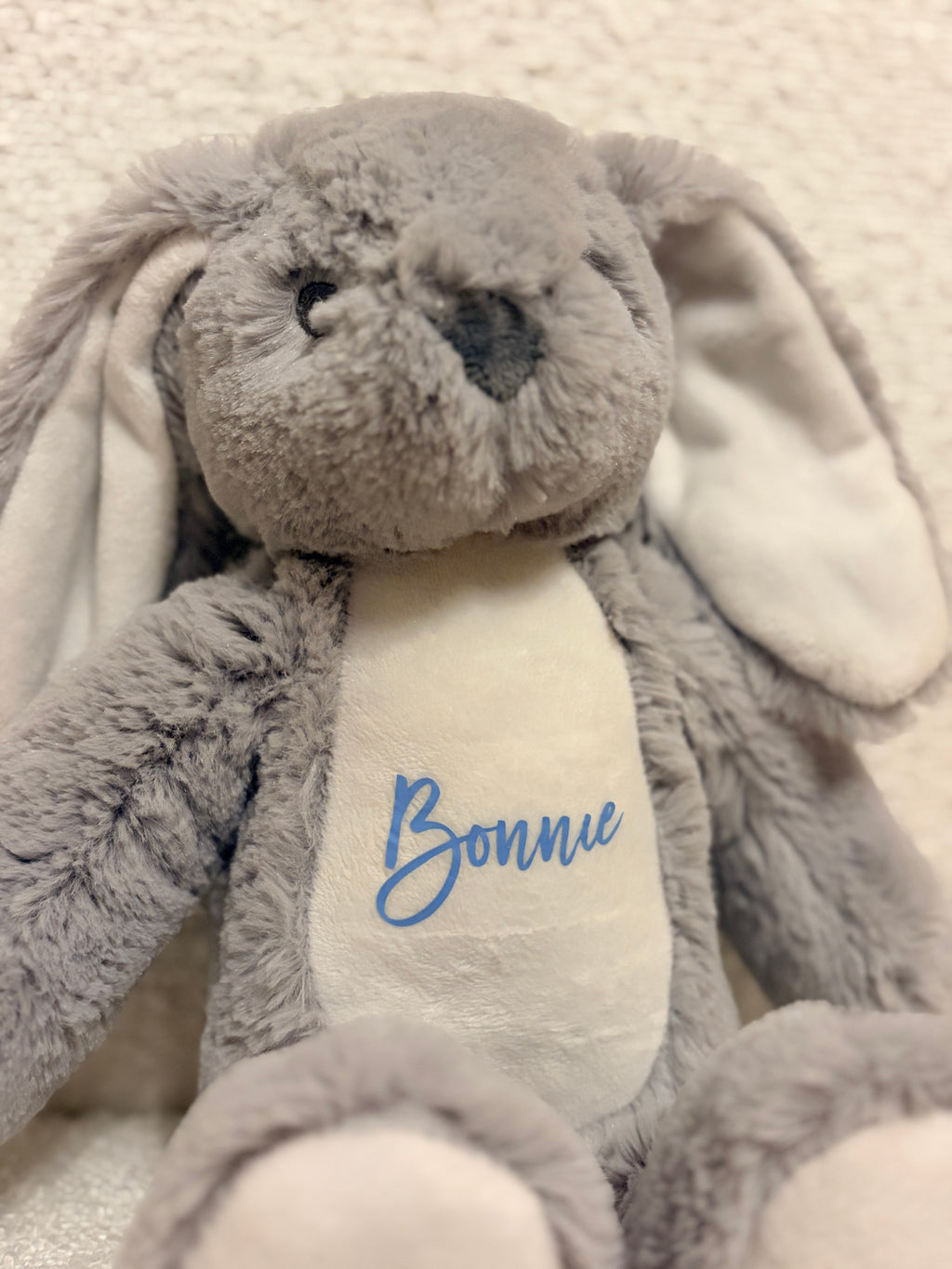 Personalised Bunny Soft Toy | Custom Name Baby Gift |