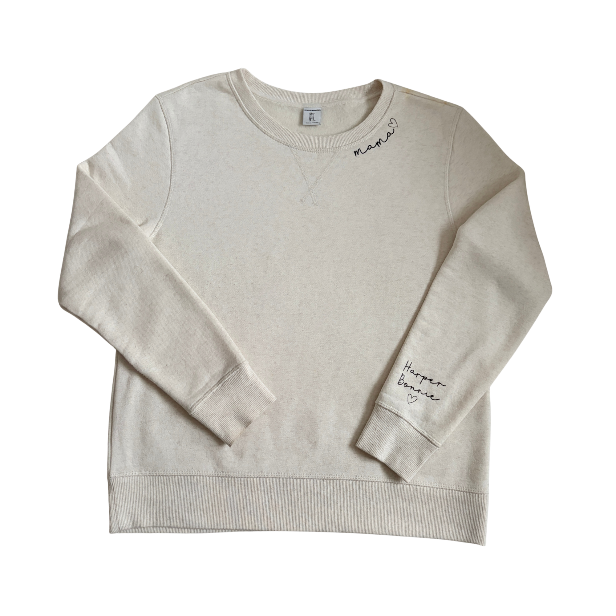 Personalised Mama Jumper – Soft Neutral Keepsake Sweatshirt