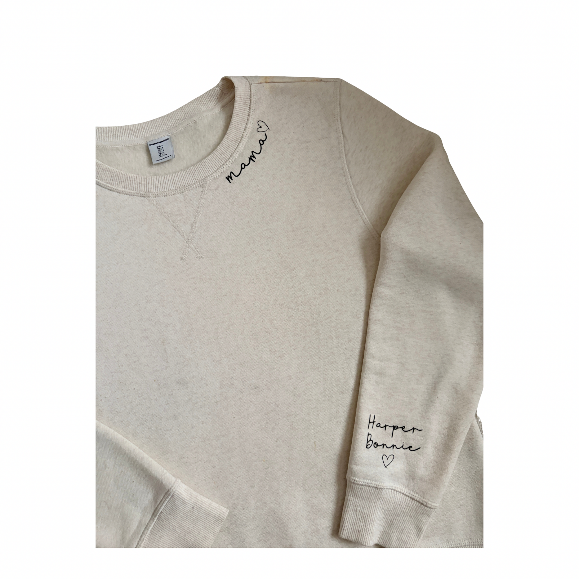 Personalised Mama Jumper – Soft Neutral Keepsake Sweatshirt