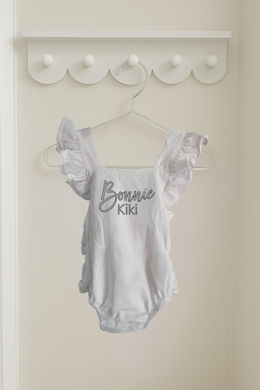 Personalized Baby Girl Romper – Custom Name Baby Outfit, Soft Cotton – Baby Shower Gift, Coming Home Outfit, Newborn Girl Clothes